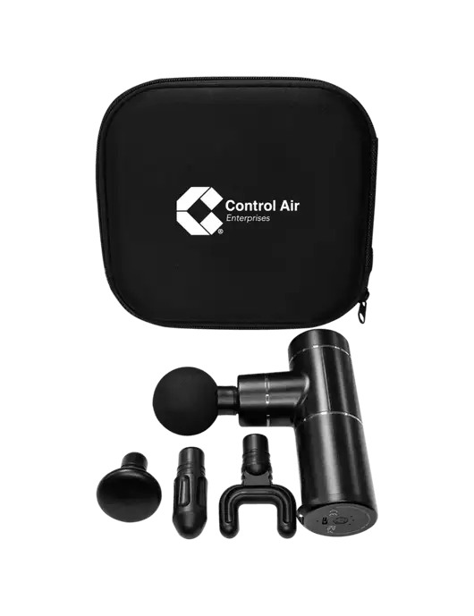 Muscle Revive Handled Massage Gun w/Control Air Enterprises Logo