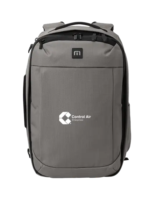 TravisMathew Medium Grey Convertible Backpack w/Control Air Enterprises Logo