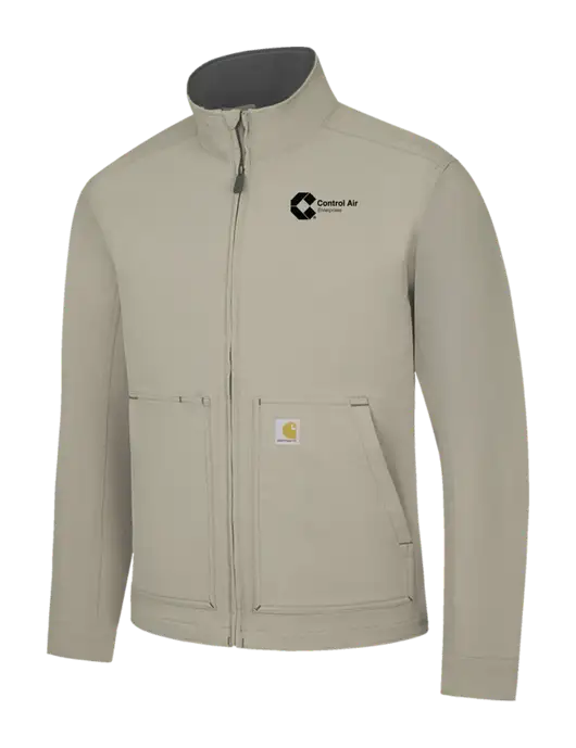 Carhartt Light  Grey Super Dux Soft Shell Jacket w/Control Air Enterprises Logo