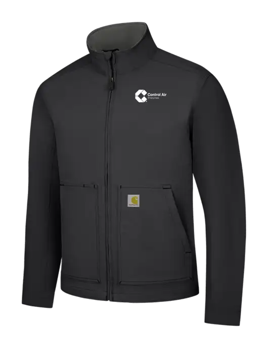 Carhartt Black Super Dux Soft Shell Jacket w/Control Air Enterprises Logo