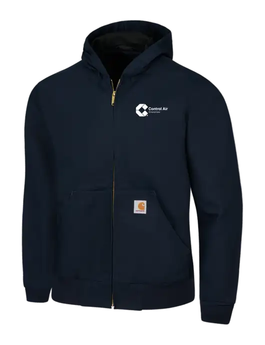 Carhartt Navy Thermal Lined Duck Active Jacket w/Control Air Enterprises Logo