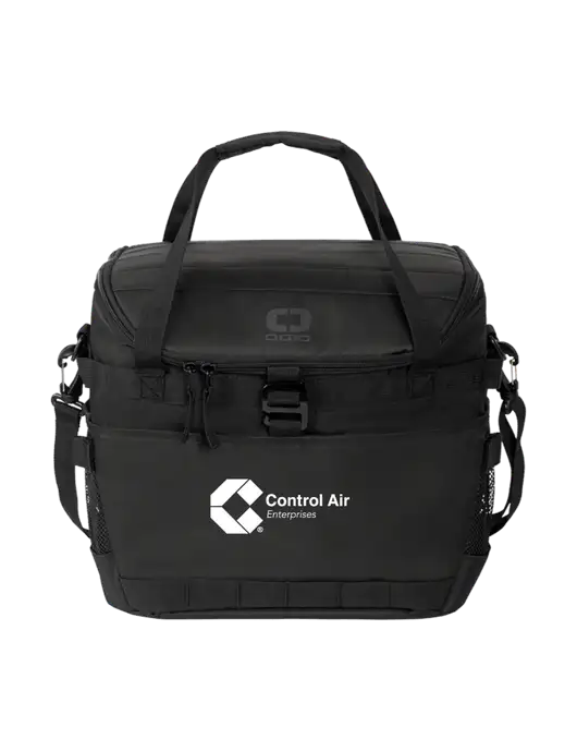 OGIO Black Sprint 24-Pack Cooler w/Control Air Enterprises Logo