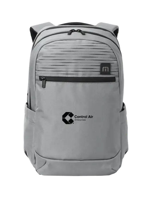 TravisMathew Light Grey Approach Backpack w/Control Air Enterprises Logo