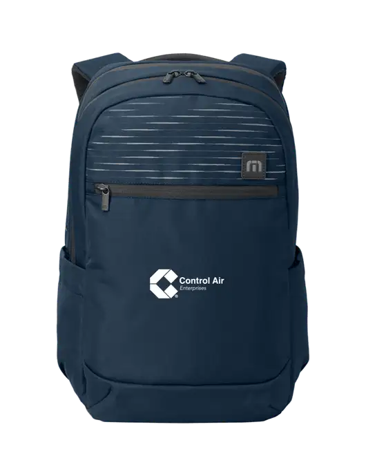 TravisMathew Navy Approach Backpack w/Control Air Enterprises Logo