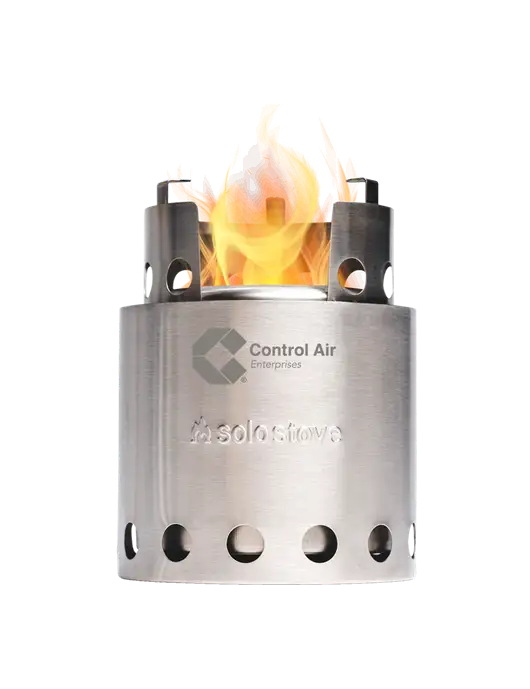 Solo Stove Lite w/Control Air Enterprises Logo