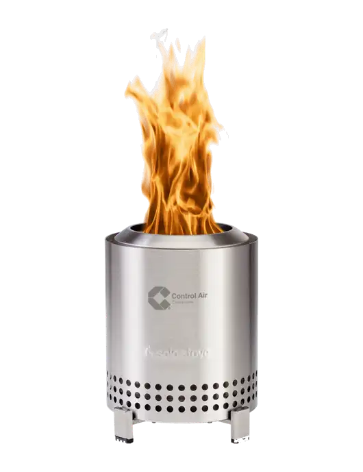Solo Stove Stainless Steel Mesa  w/Control Air Enterprises Logo