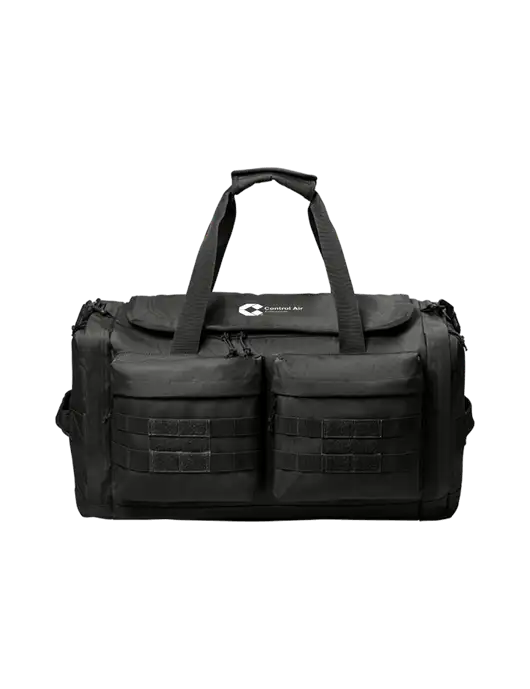 CornerStone Black Tactical Duffel w/Control Air Enterprises Logo