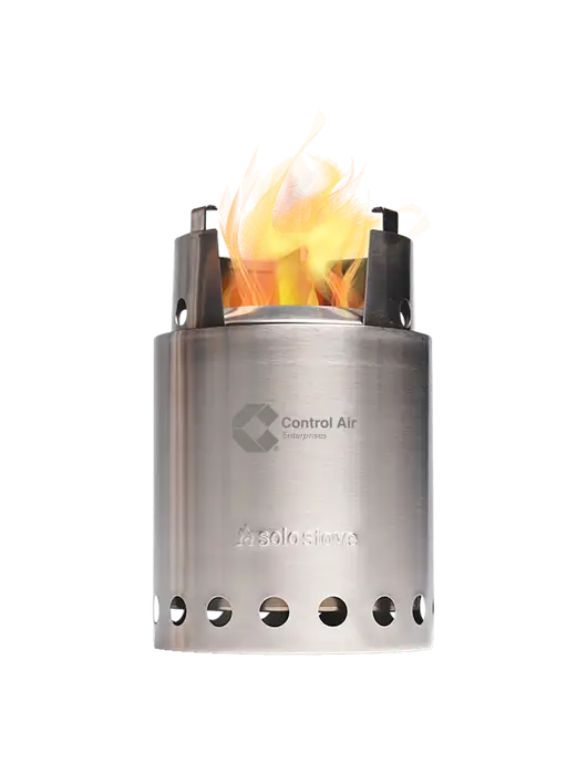 Solo Stove Titan w/Control Air Enterprises Logo