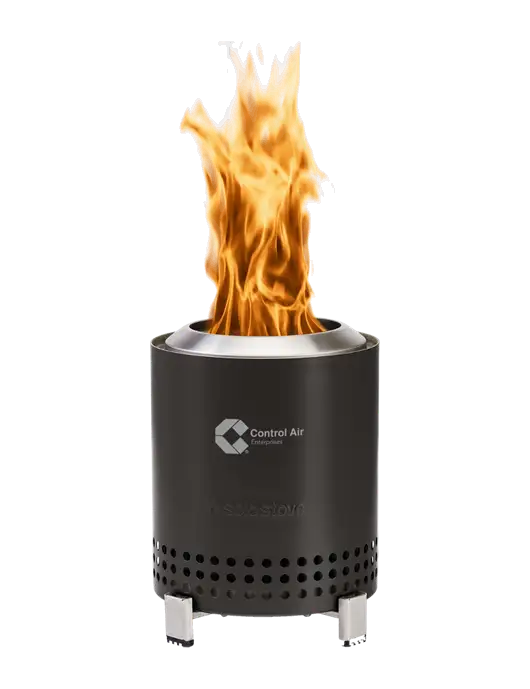 Solo Stove Black Mesa  w/Control Air Enterprises Logo
