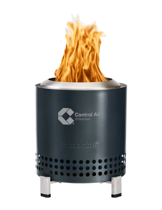 Solo Stove Gunmetal Metallic Mesa XL w/Control Air Enterprises Logo
