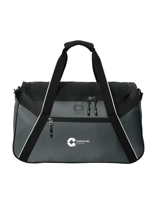 OGIO Dark Medium Grey/Black Inception Duffel w/Control Air Enterprises Logo