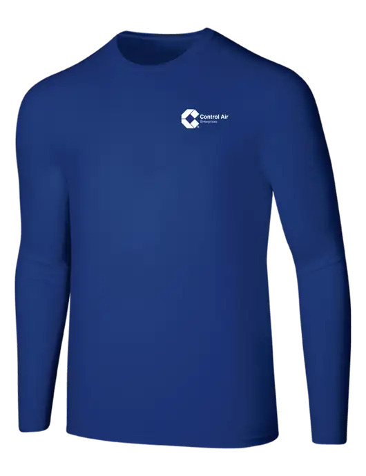 Seriously Soft Dark Royal Long Sleeve T-Shirt w/Control Air Enterprises Logo