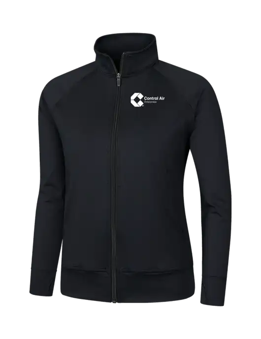 Womens Black NRG Fitness Jacket w/Control Air Enterprises Logo