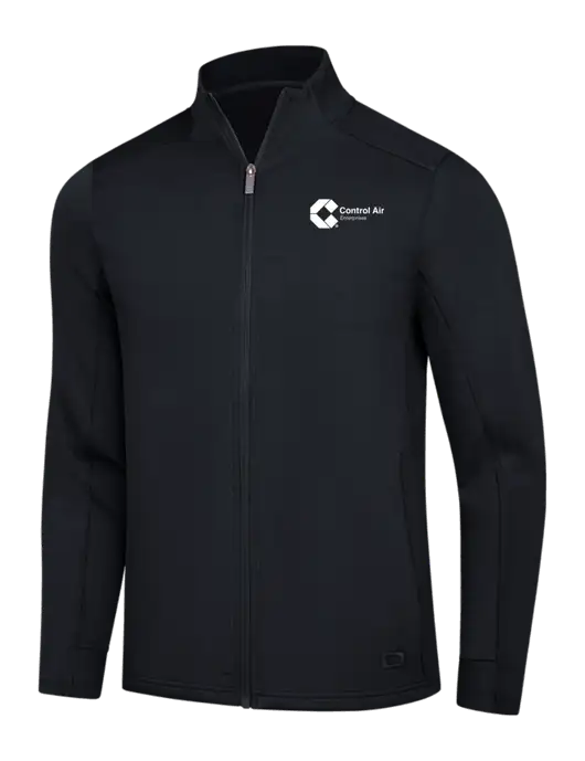 OGIO Black Transcend Full-Zip w/Control Air Enterprises Logo