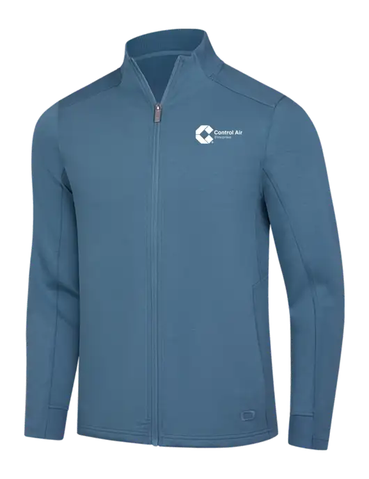 OGIO Light Slate Blue Transcend Full-Zip w/Control Air Enterprises Logo