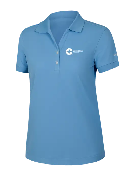 Nike Womens Dri-FIT Classic Light Blue Polo w/Control Air Enterprises Logo