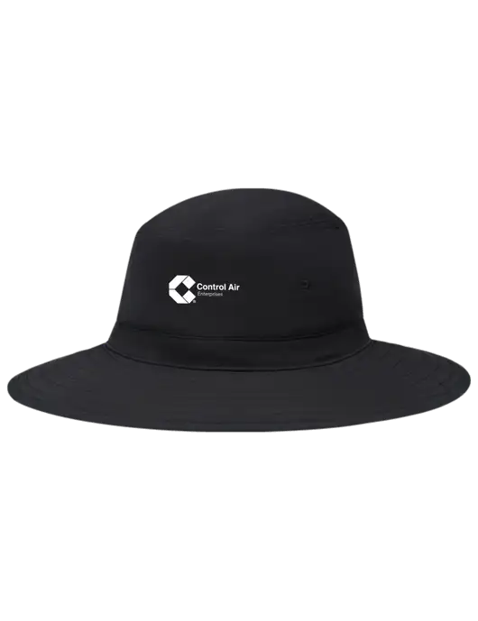 Black Booney Sun Hat w/Control Air Enterprises Logo