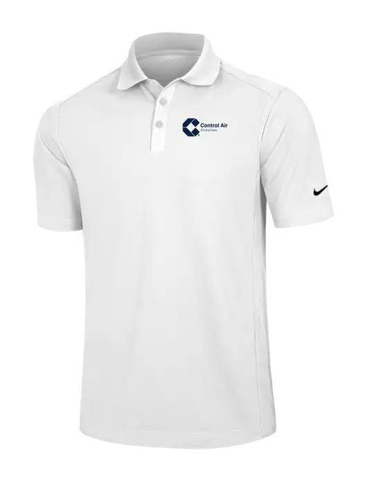 Nike White Dri-FIT Classic Polo w/Control Air Enterprises Logo