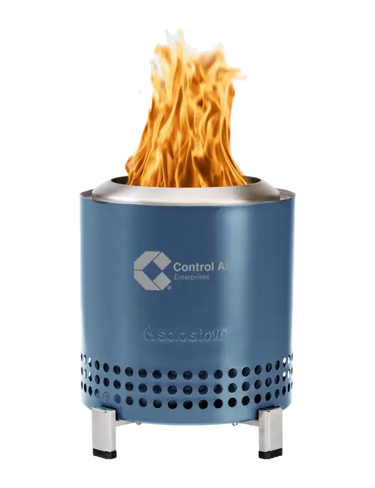 Solo Stove Light Navy Mesa XL w/Control Air Enterprises Logo