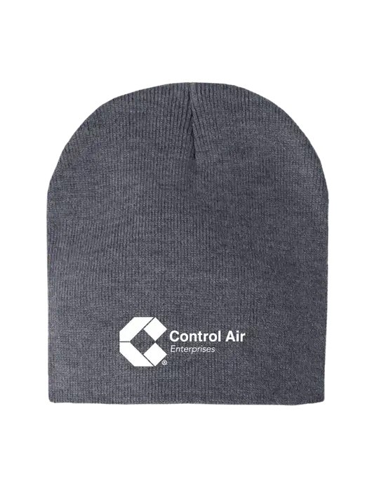 Dark Grey Heather Element Knit Beanie w/Control Air Enterprises Logo