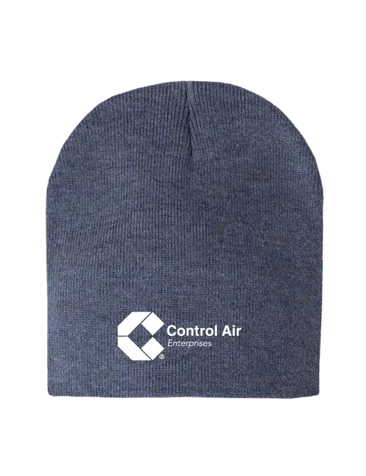 Navy Heather Element Knit Beanie w/Control Air Enterprises Logo
