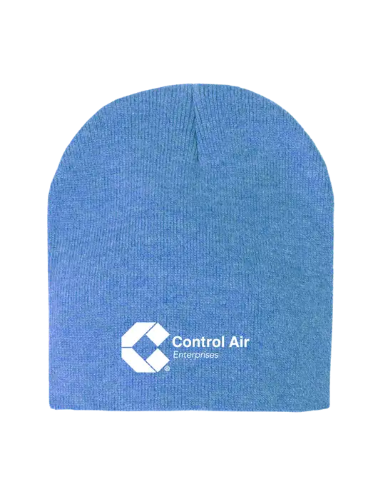 Royal Heather Element Knit Beanie w/Control Air Enterprises Logo