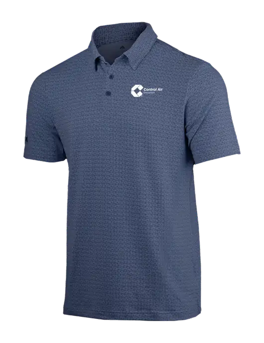 Adidas Light Navy Printed Blend Polo w/Control Air Enterprises Logo