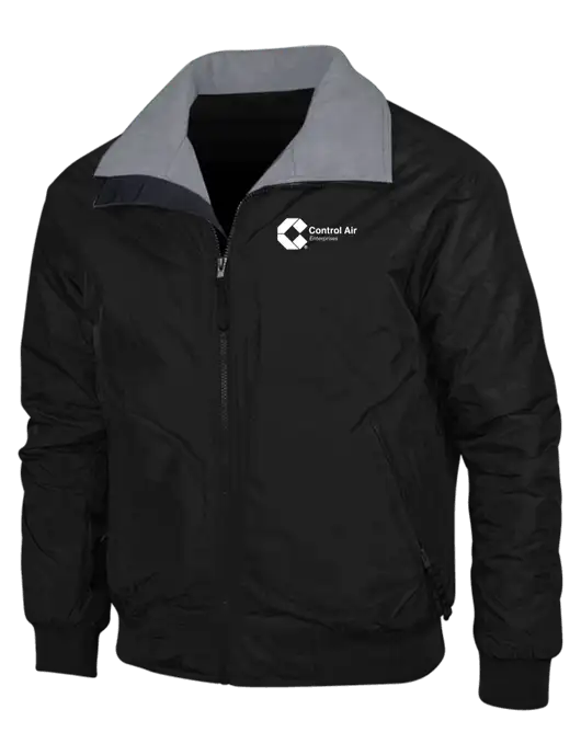 Black/Grey Classic Challenger Jacket w/Control Air Enterprises Logo