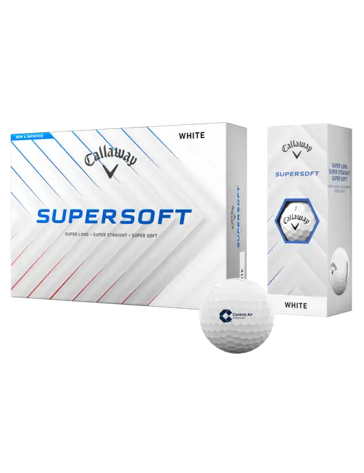 Callaway Supersoft Golf Balls 12/pk w/Control Air Enterprises Logo
