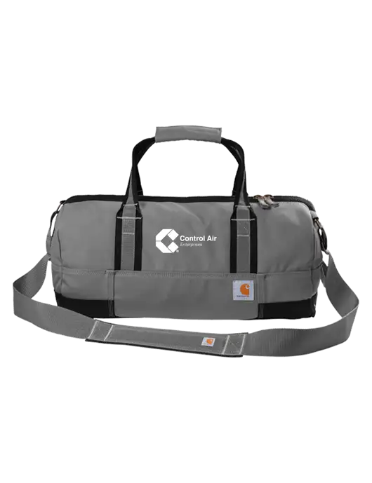 Carhartt Medium Grey Foundry Series 20” Duffel w/Control Air Enterprises Logo
