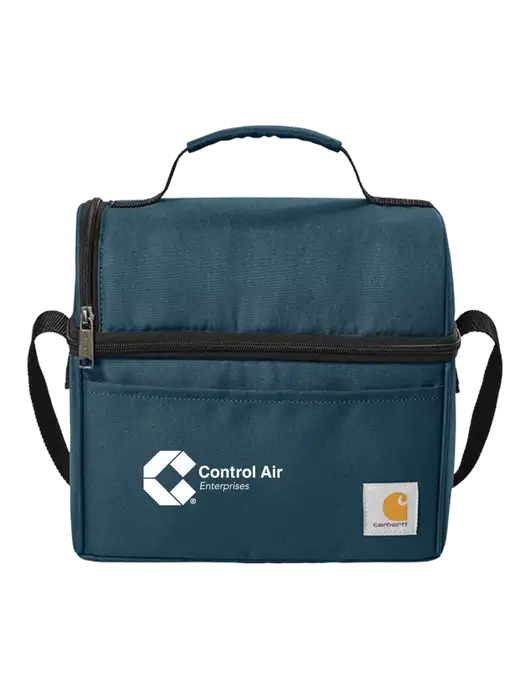 Carhartt Light Navy Lunch 6-Can Cooler w/Control Air Enterprises Logo