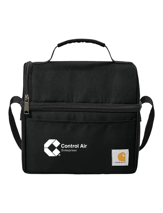 Carhartt Black Lunch 6-Can Cooler w/Control Air Enterprises Logo