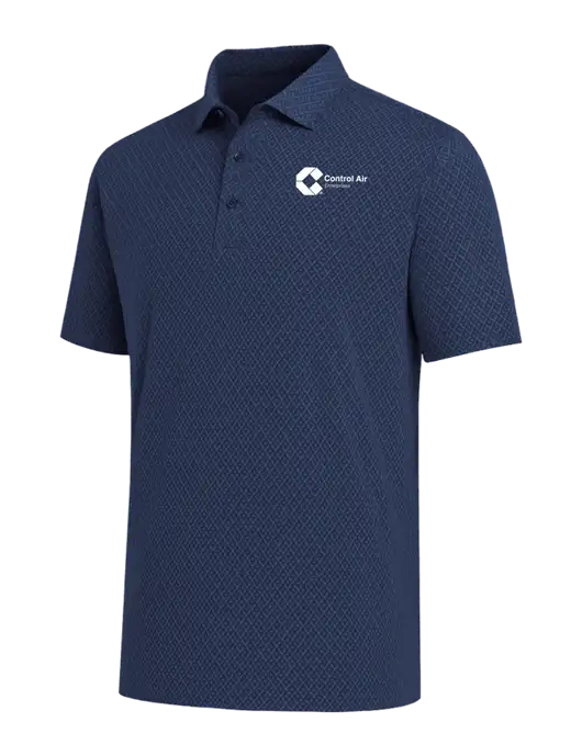 Callaway All-Over Stitched Dark Navy Chev Polo  w/Control Air Enterprises Logo
