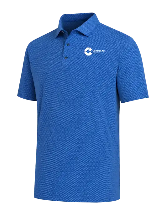 Callaway All-Over Stitched Royal Chev Polo  w/Control Air Enterprises Logo
