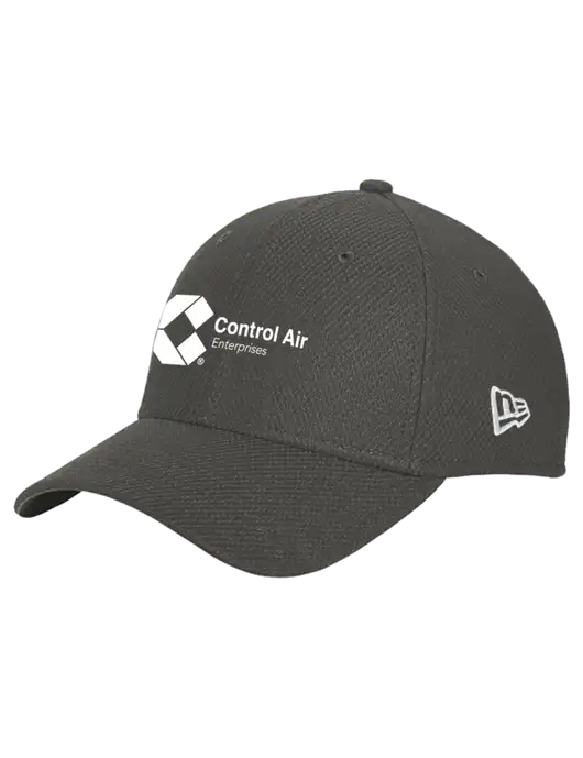New Era Diamond Era Very Dark Grey Stretch Cap w/Control Air Enterprises Logo