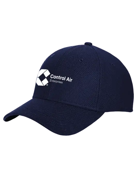 New Era Diamond Era Dark Navy Stretch Cap w/Control Air Enterprises Logo