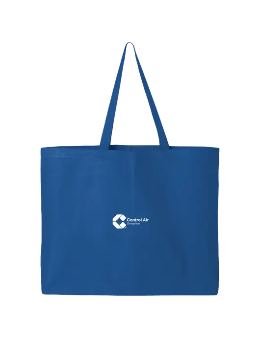 Sturdy Canvas Royal Blue Tote w/Control Air Enterprises Logo