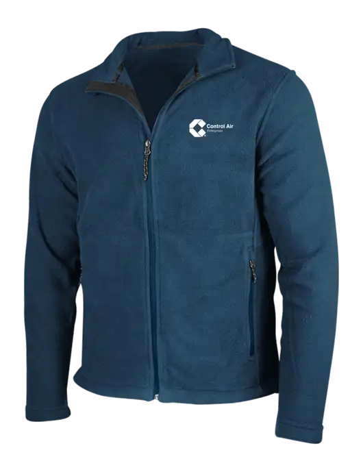 Light Navy Fleece Jacket w/Control Air Enterprises Logo