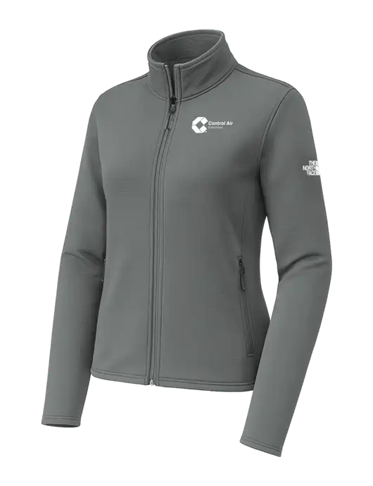 The North Face Womens Aim Full-Zip Dark Medium Grey Fleece Jacket w/Control Air Enterprises Logo