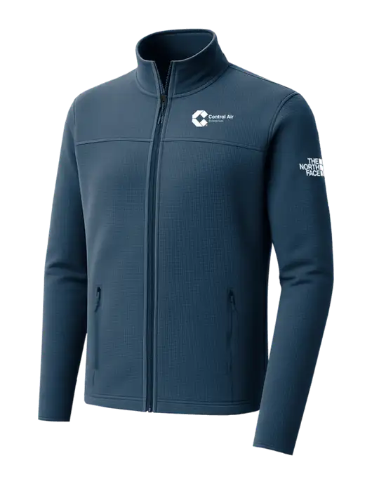 The North Face Aim Full-Zip Light Navy Fleece Jacket w/Control Air Enterprises Logo