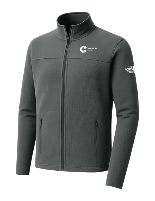 The North Face Aim Full-Zip Dark Medium Grey Fleece Jacket w/Control Air Enterprises Logo
