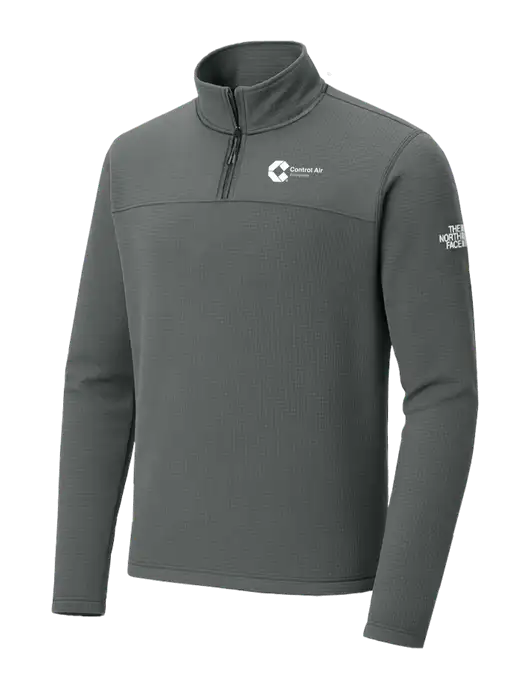 The North Face Aim 1/4-Zip Dark Medium Grey Fleece w/Control Air Enterprises Logo