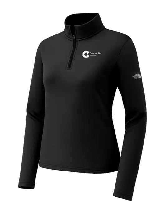 The North Face Womens Aim 1/4-Zip Black Fleece w/Control Air Enterprises Logo