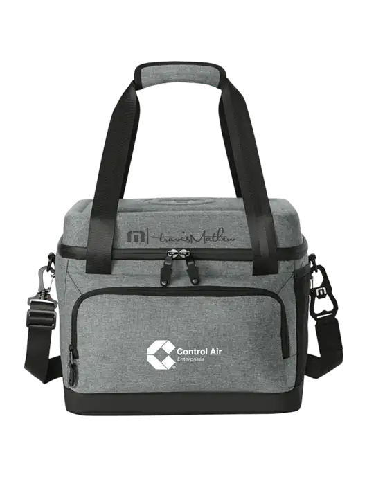 TravisMathew Medium Grey Heather Cruise 24-Can Cooler w/Control Air Enterprises Logo