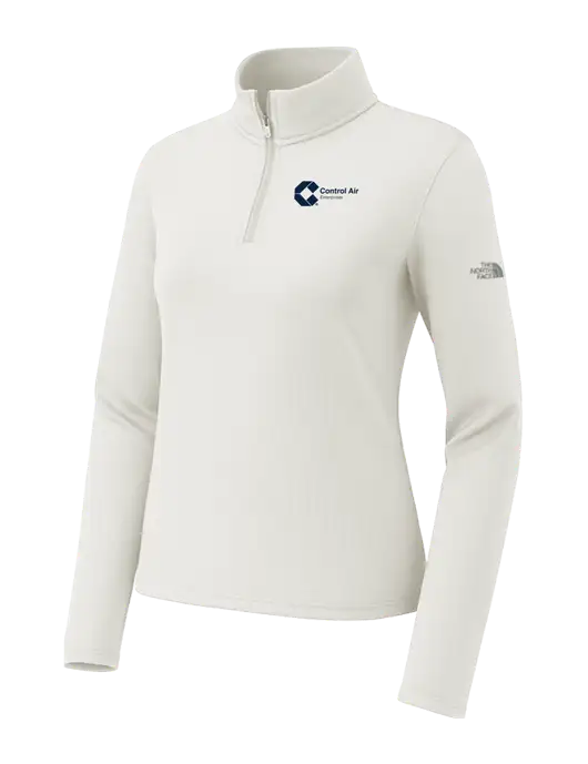 The North Face Womens Aim 1/4-Zip Ivory Fleece w/Control Air Enterprises Logo