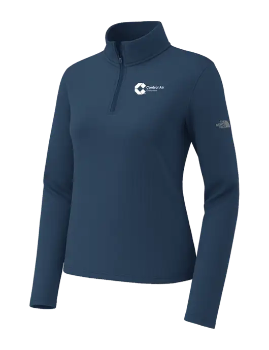 The North Face Womens Aim 1/4-Zip Dark Navy Fleece w/Control Air Enterprises Logo