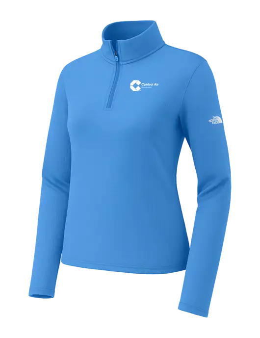 The North Face Womens Aim 1/4-Zip Light Royal Fleece w/Control Air Enterprises Logo