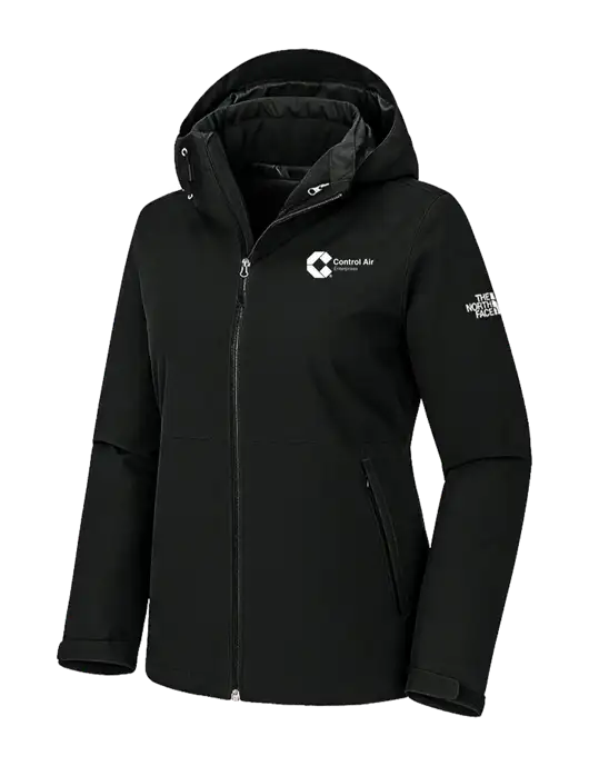 The North Face Womens Castle Valley Triclimate 3-in-1 Black Jacket w/Control Air Enterprises Logo, Control Air Enterprises Logo