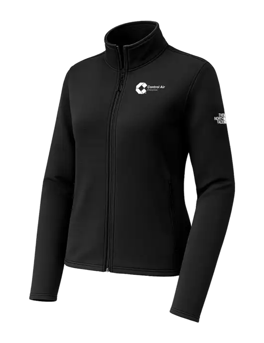 The North Face Womens Aim Full-Zip Black Fleece Jacket w/Control Air Enterprises Logo