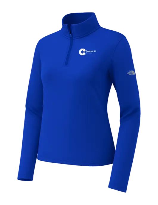 The North Face Womens Aim 1/4-Zip Dark Royal Fleece w/Control Air Enterprises Logo